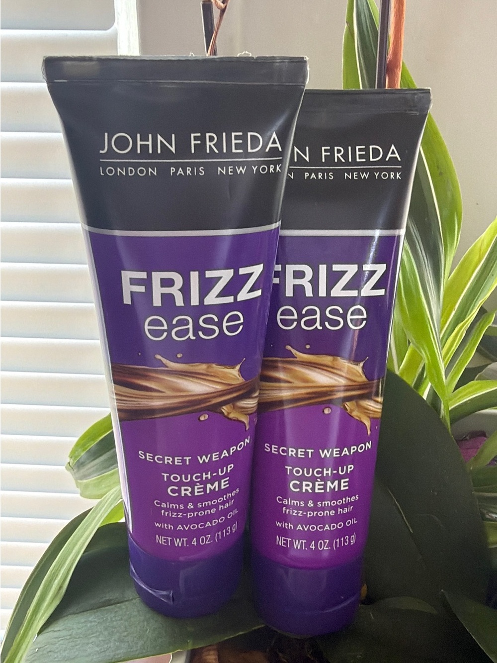 BUNDLE, of 2,Frizz Ease Secret Weapon Touch-Up Crème - Purple